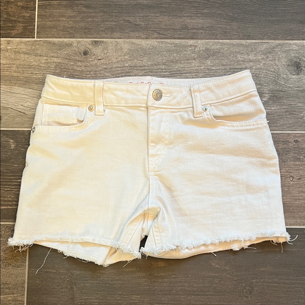 Cat & Jack Girl’s White Jean Shorts